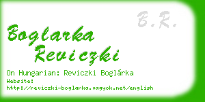 boglarka reviczki business card